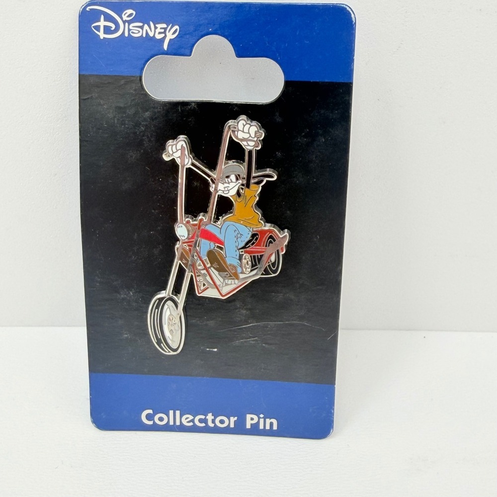 Disney Goofy Biker Chopper Motorcycle Enamel Collector Pin L169MA New